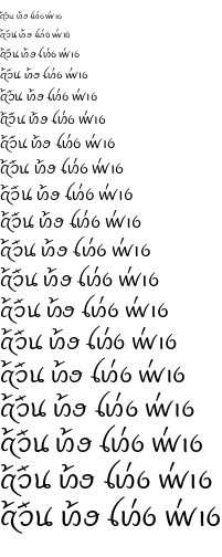 Specimen for Noto Sans Tai Viet Regular (Tai_Viet script).