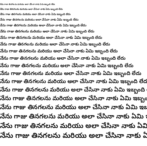 Specimen for Noto Sans Telugu SemiBold (Telugu script).