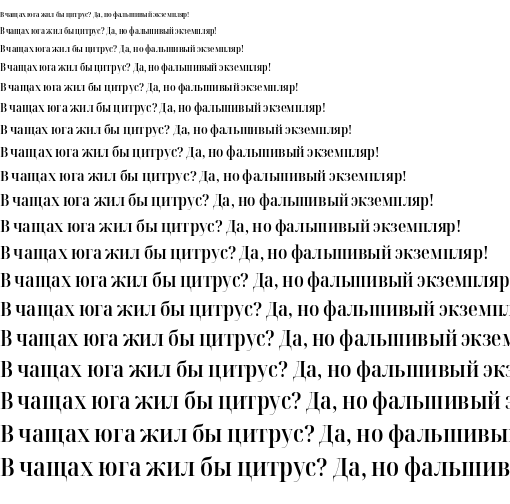 Specimen for Noto Serif Display Condensed SemiBold (Cyrillic script).