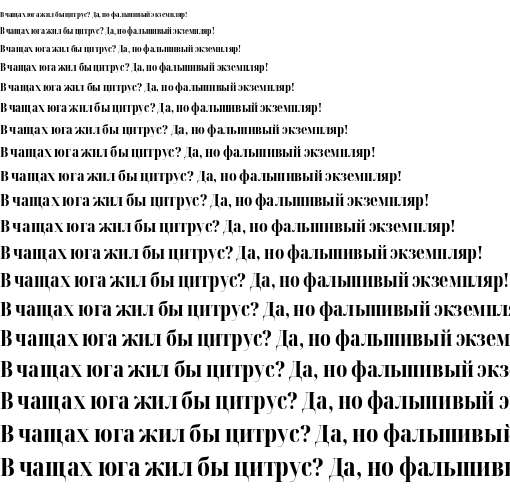 Specimen for Noto Serif Display ExtraCondensed ExtraBold (Cyrillic script).