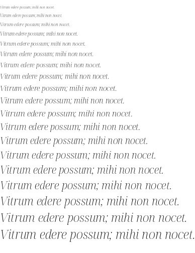 Specimen for Noto Serif Display ExtraLight Italic (Latin script).