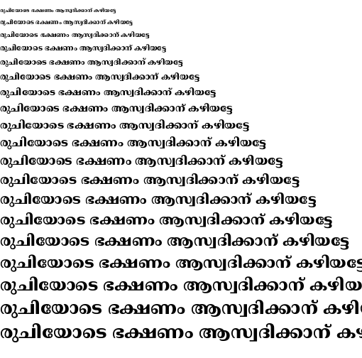 Specimen for Noto Serif Malayalam ExtraBold (Malayalam script).