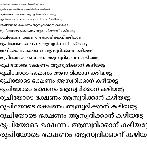 Specimen for Noto Serif Malayalam Medium (Malayalam script).