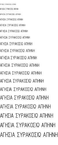 Specimen for OpenGost Type A TT Regular (Greek script).