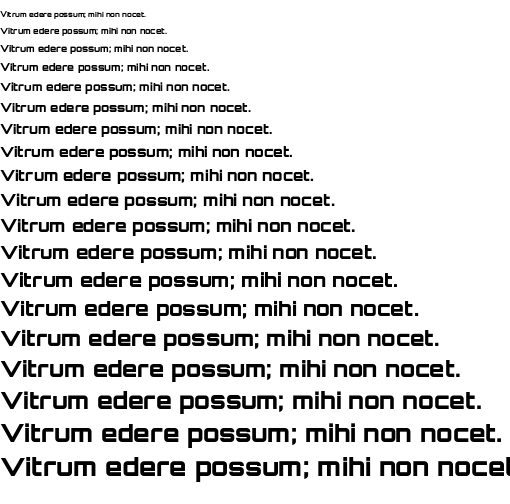 Specimen for Orbitron Black (Latin script).