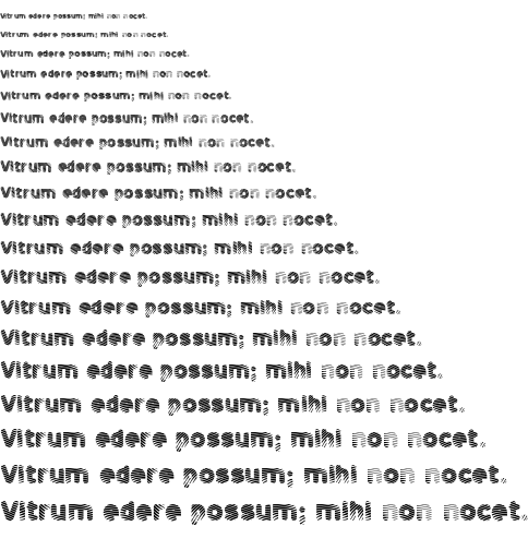 Specimen for Pants Patrol Regular (Latin script).