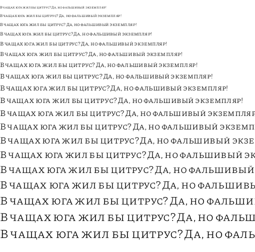 Specimen for Piazzolla SC Light (Cyrillic script).