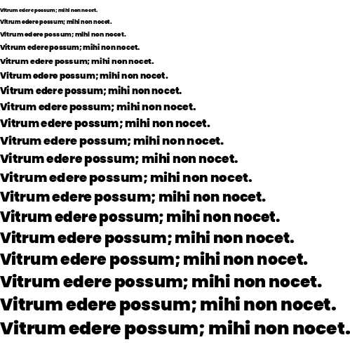 Specimen for Poppins Black (Latin script).