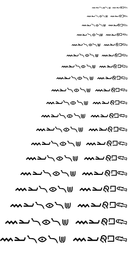 Specimen for Proto Canaanite Canaanite (Phoenician script).