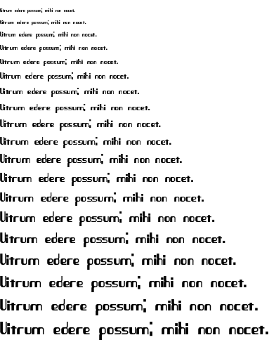Specimen for Quandary BRK Regular (Latin script).