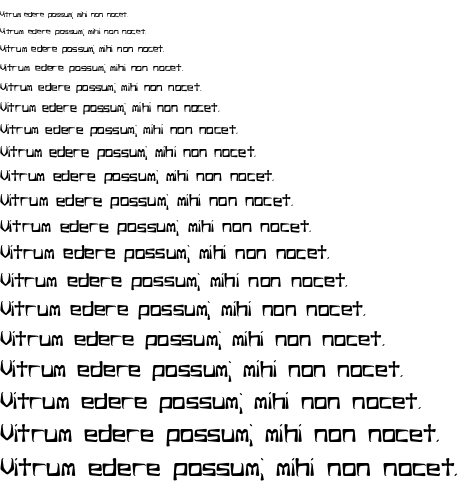 Specimen for Rehearsal Offset BRK Normal (Latin script).