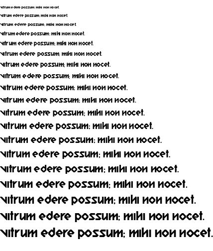Specimen for Relish Gargler Regular (Latin script).