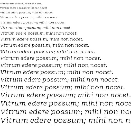 Specimen for Roboto Serif 8pt ExtraExpanded Light Italic (Latin script).