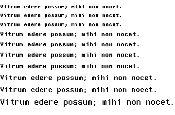 Specimen for SGI Screen Bold (Latin script).