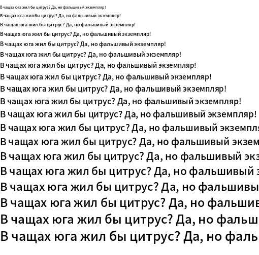 Specimen for Source Han Sans TW Medium (Cyrillic script).