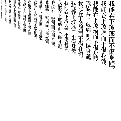 Specimen for Source Han Serif JP SemiBold (Han script).