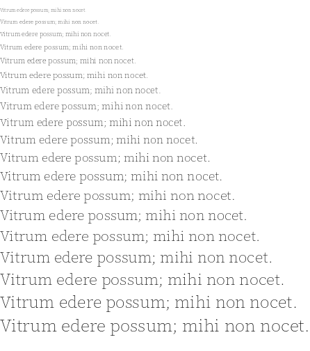 Specimen for Source Serif 4 SmText ExtraLight (Latin script).