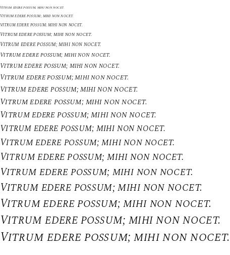 Specimen for Spectral SC Light Italic (Latin script).