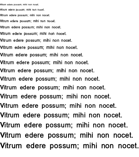 Specimen for Umpush Bold (Latin script).