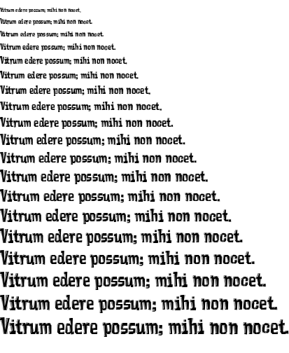 Specimen for Vademecum Regular (Latin script).