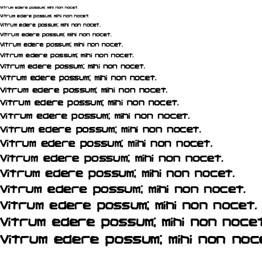Specimen for Vindictive BRK Regular (Latin script).