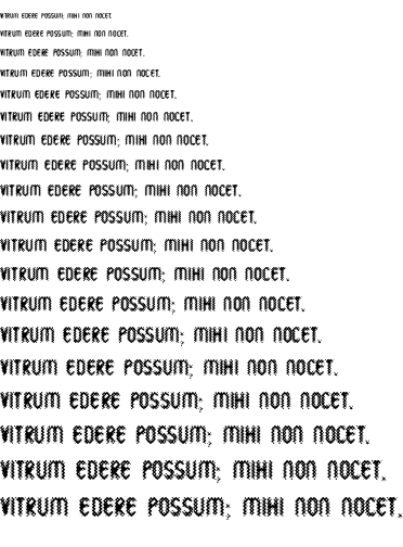 Specimen for Wild Sewerage Regular (Latin script).