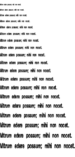 Specimen for Yonder BRK Regular (Latin script).