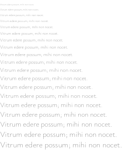 Specimen for Ysabeau Infant Thin (Latin script).