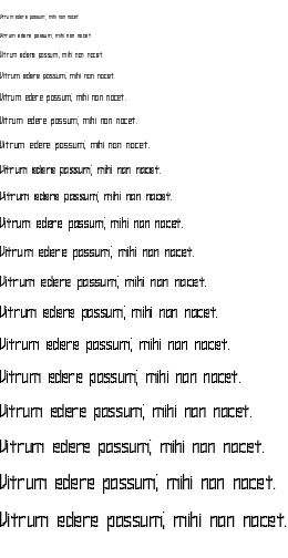 Specimen for Zirconia Cubic BRK Regular (Latin script).