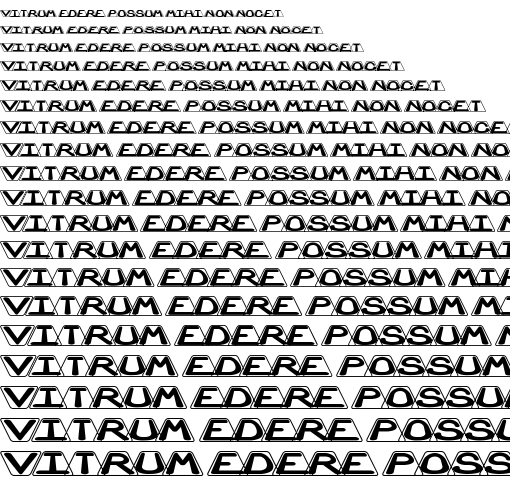 Specimen for Zoidal BRK Regular (Latin script).