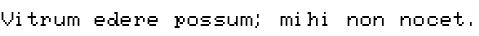 Specimen for AcPlus IBM CGAthin Regular (Latin script).