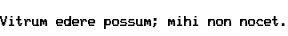 Specimen for AcPlus Rainbow100 re.66 Regular (Latin script).