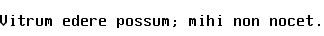 Specimen for Consoleet Toshiba 9x16 medium (Latin script).