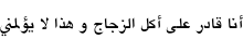 Specimen for KacstOne Regular (Arabic script).